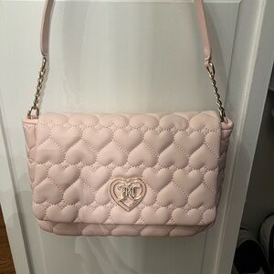 Juicy Couture Pink Heart Quilted Shoulder Bag